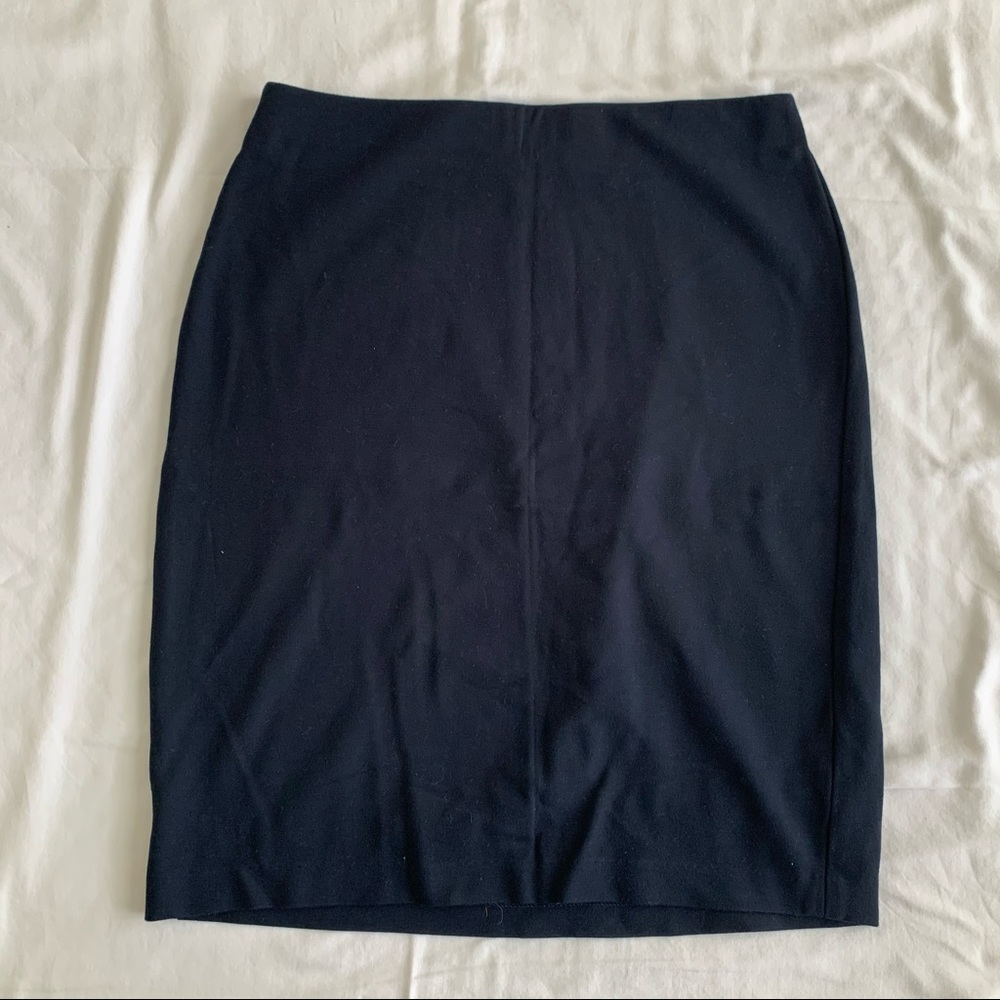 💖 Philosophy Navy Blue Soft Pencil Skirt